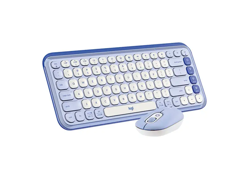 Teclado + Mouse Logitech POP ICON COMBO Lilac - Imagen 3