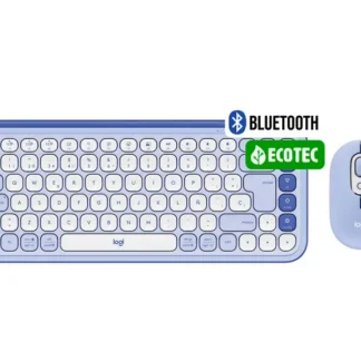 Teclado + Mouse Logitech POP ICON COMBO Lilac