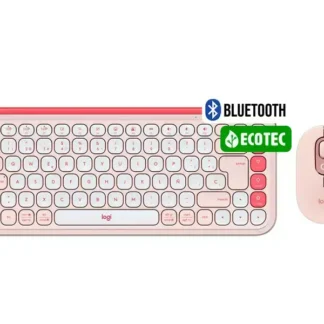 Teclado + Mouse Logitech POP ICON COMBO Rose