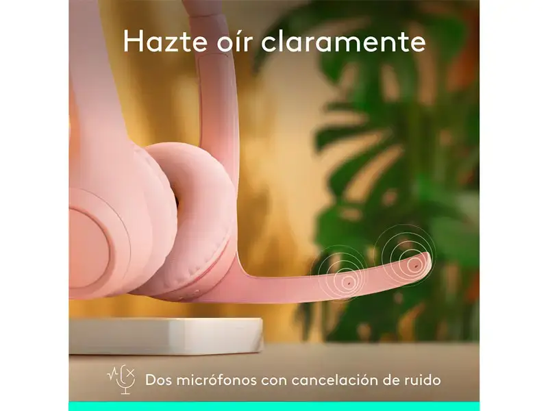 Auricular Logitech Zone 300 BT Rose - Imagen 2