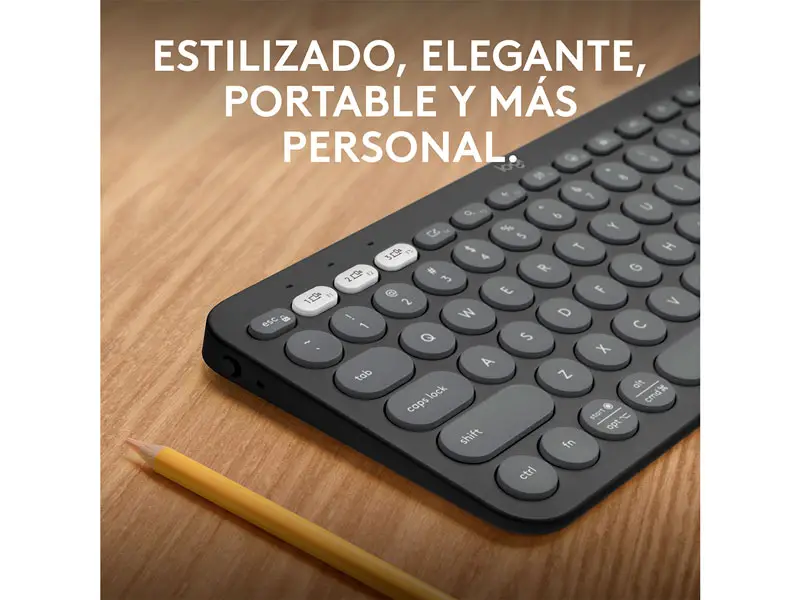 Teclados Logitech Pebble 2 K380S Bluetooth/wireless Graphite - Imagen 3