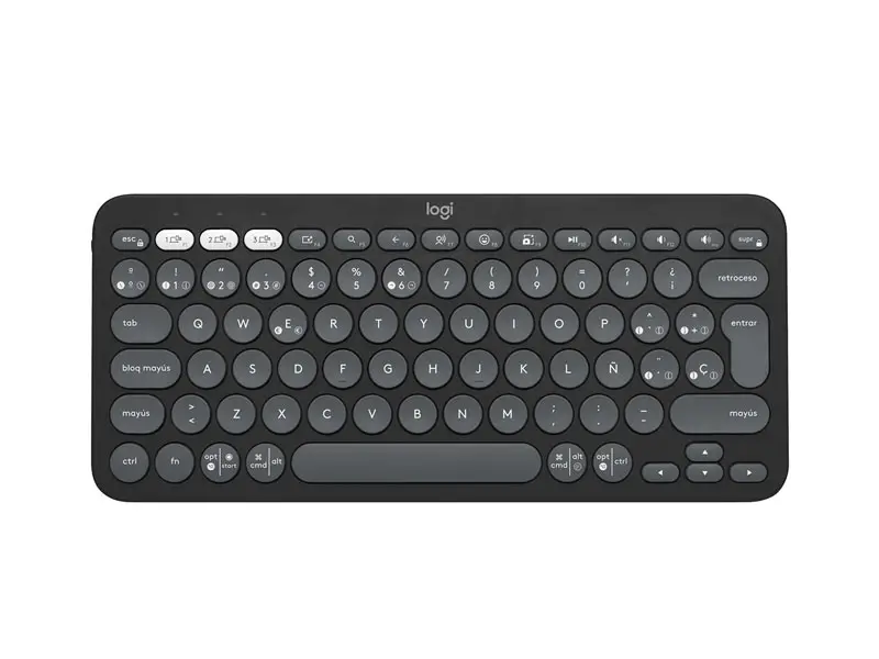 Teclados Logitech Pebble 2 K380S Bluetooth/wireless Graphite - Imagen 2