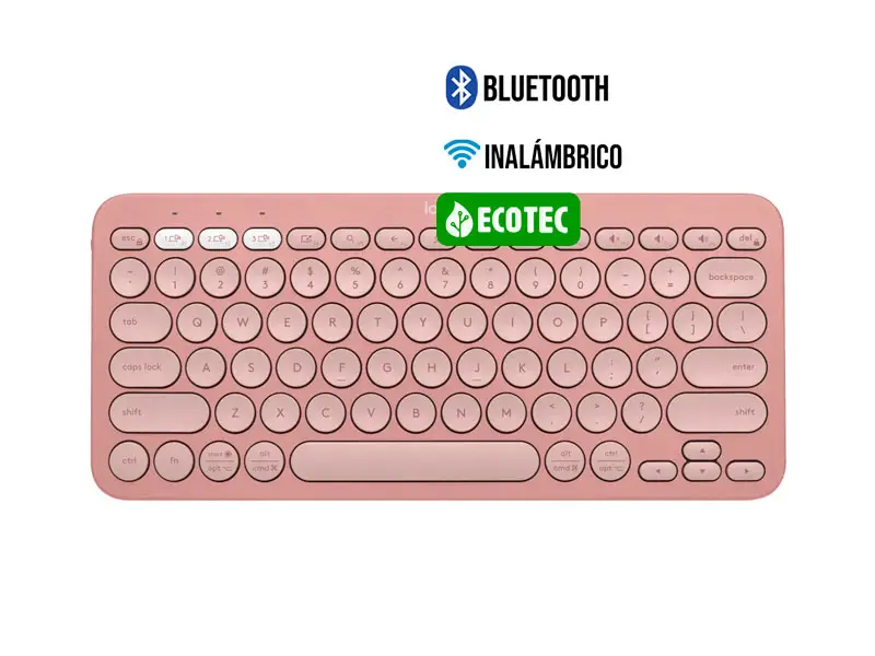 Teclados Logitech Pebble 2 K380S Bluetooth/wireless SP Rose