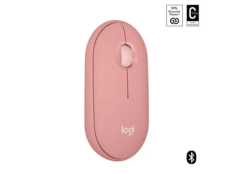Mouse Logitech Pebble 2 M350S BT Wireless Rose - Imagen 3