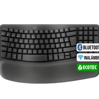 Teclados Logitech ERGO WAVE KEYS Wireless Bluetooth GraPhite