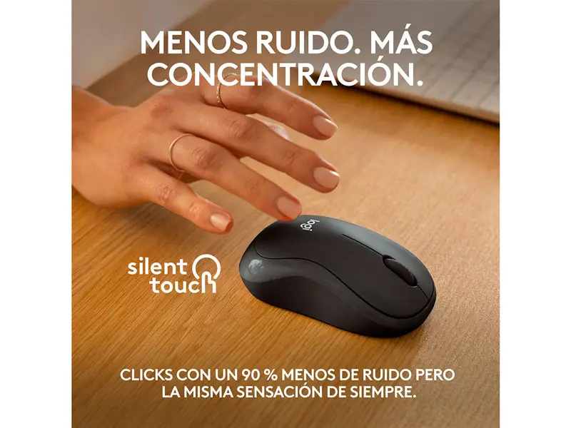 Mouse Logitech M240 Silent Bluetooth Black - Imagen 3