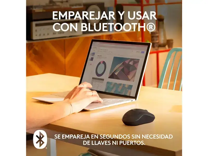 Mouse Logitech M240 Silent Bluetooth Black - Imagen 2