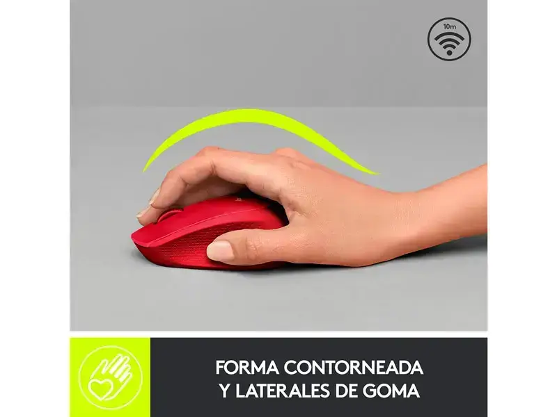 Mouse Logitech M280 Wireless Red - Imagen 2
