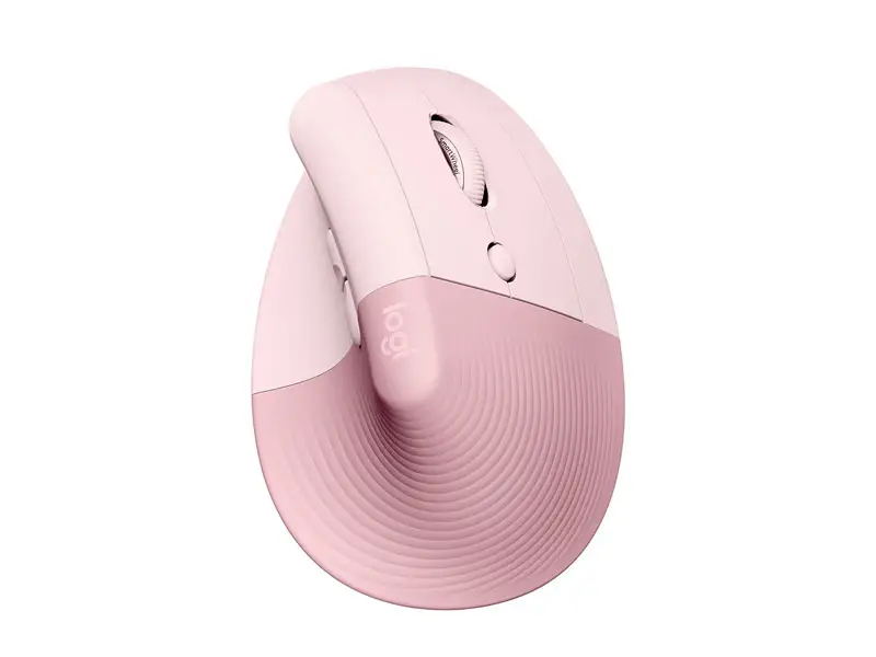 Mouse Logitech Lift Vertical Ergonomico Wireless Rose - Imagen 2
