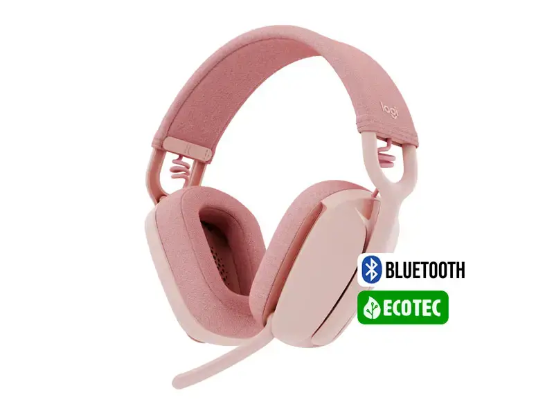 Auricular Logitech Zone VIBE 100 BT Rose - Imagen 2