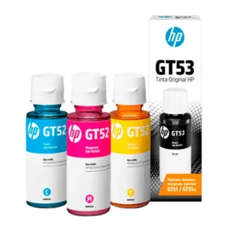 KIT Botella de Tinta HP GT53 | GT52 Negro y colores