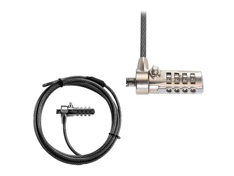 Cable de Seguridad Targus Defcon CL – Acero con Clave (PA410S-1) - Imagen 2