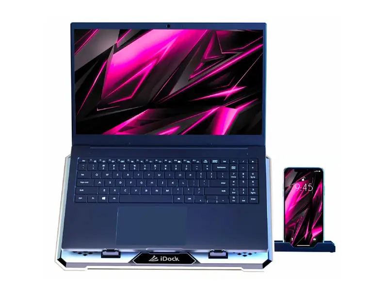 Cooler para Laptop iDock Turbine N9 Silver - Imagen 2