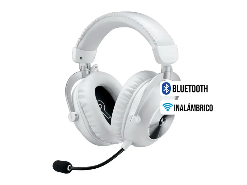 Auricular Gaming Logitech G PRO X 2 Wireless Lightspeed BT3.5 mm White