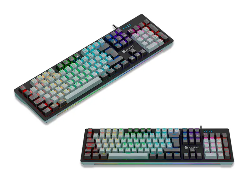 Teclado Gaming Antryx Mecanico MK860L Black & Gray, RED Switch (AMK-860LKGRER1-SP) - Imagen 3