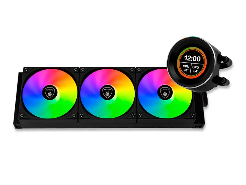 Cooler CPU Antryx Triton Vision 360P ARGB Enfriamiento liquido Black (AWC-TV360K)