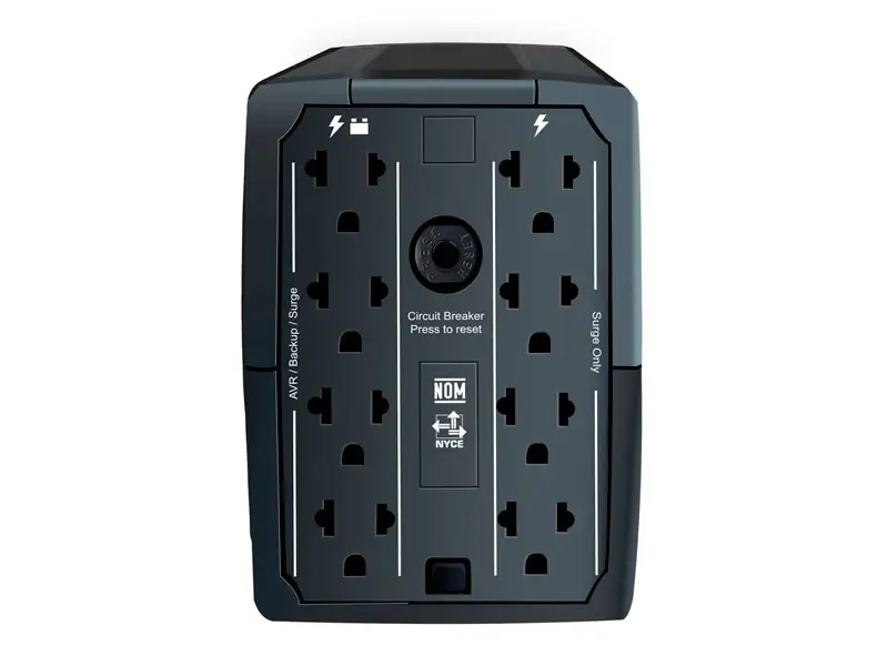 UPS CDP R-UPR758i interactivo 750VA /375watts/Autonomia 20M/5 port USB-A/1 tipo-C Black - Imagen 2