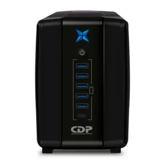 UPS CDP 500VA (250w) R-UPR508I Interactivo 8 tomas/5 port USB-A/1 tipo-C Black