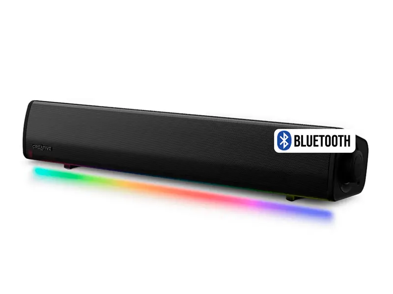 Parlante Creative GS3 Sound Bar RGB 24W Bluetooth USB-C