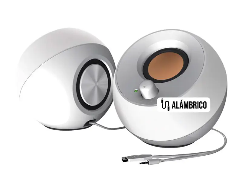 Parlante Creative Pebble 2.0 4.4watts 3.5 mm White