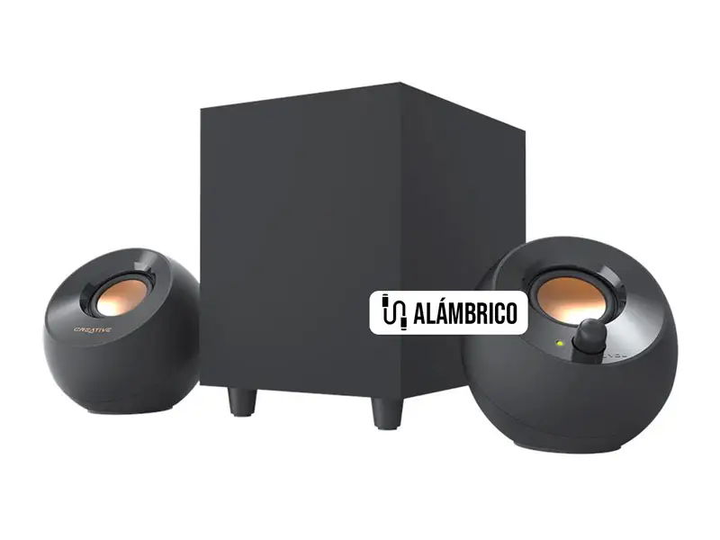Parlante Creative Pebble Plus 2.1 16watts USB, 3.5 mm Black