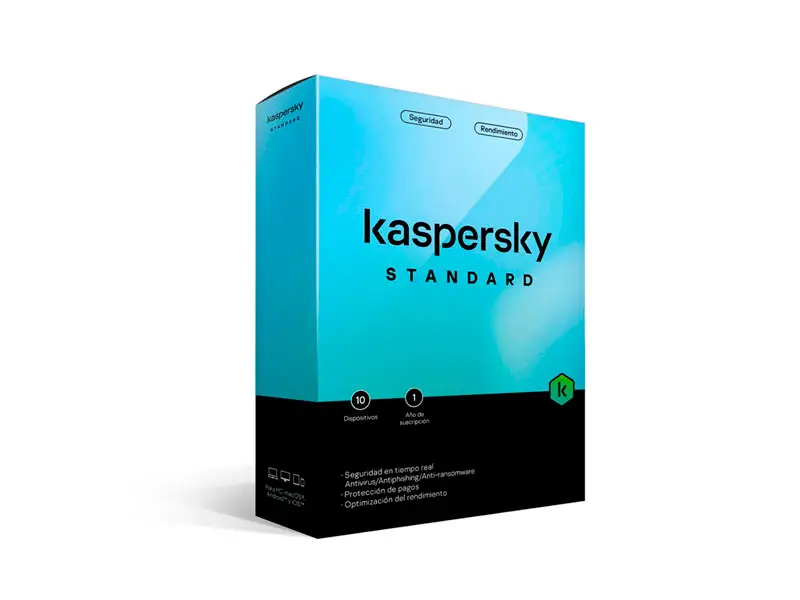 Antivirus Kaspersky Standard 10PC x 1 AÑO