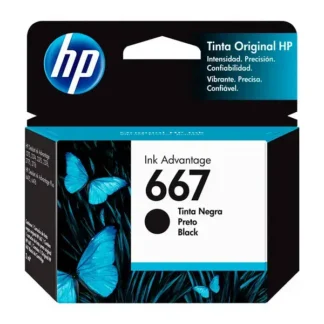 Cartucho de Tinta HP 667 Negro Original (3YM79AL) 2ml 1275/2374/2375/2376/2775/2776