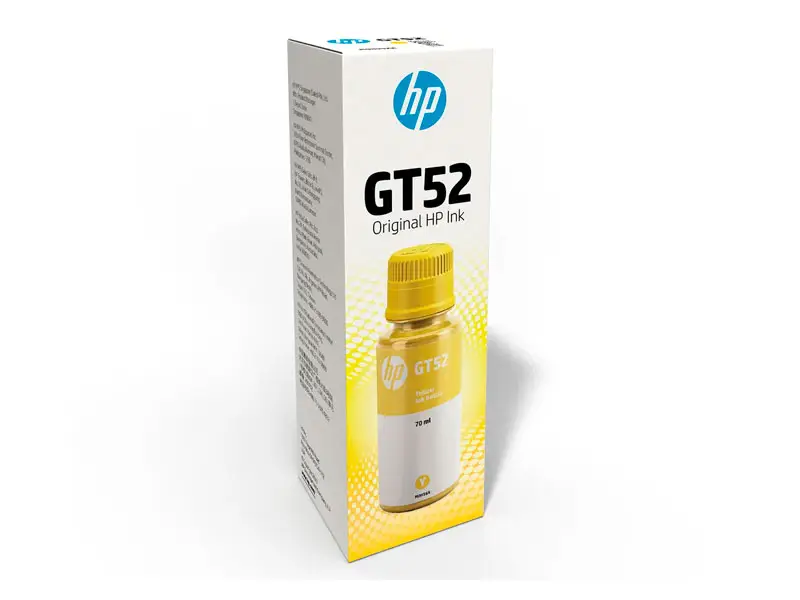 Botella de Tinta HP GT52 Amarillo Original (M0H56AL) 70ml - Imagen 3