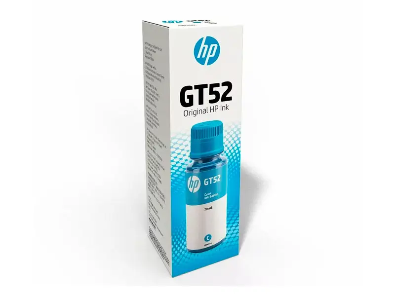 Botella de Tinta HP GT52 Cian Original (M0H54AL) 70ml - Imagen 3