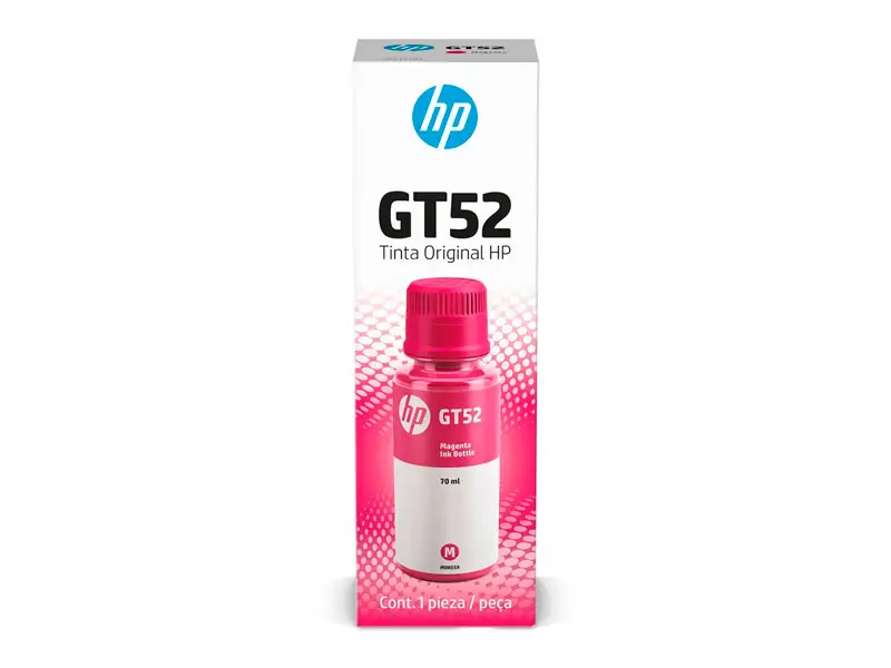 Botella de Tinta HP GT52 Magenta Original (M0H55AL) 70ml