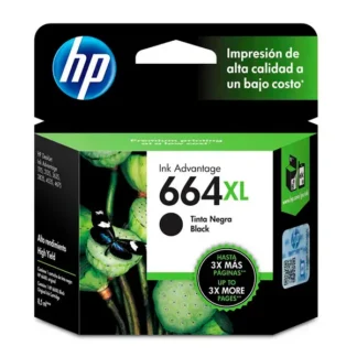 Cartucho de Tinta HP 664XL Negro Original (F6V31AL) 1115/2135/4675 480pag