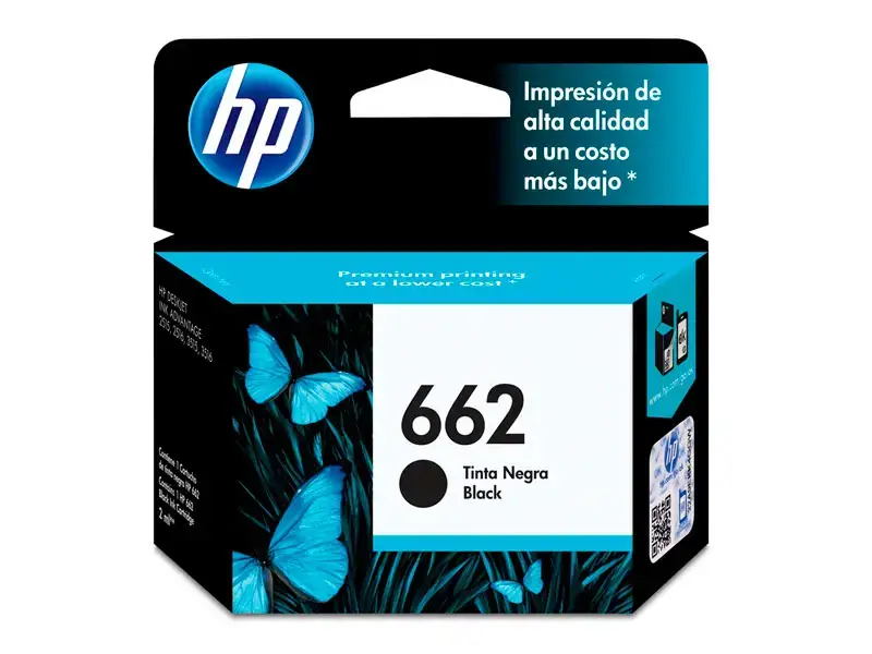 Cartucho de Tinta HP 662 Negro Original (CZ103AL) 1015/2515/4645 120pag