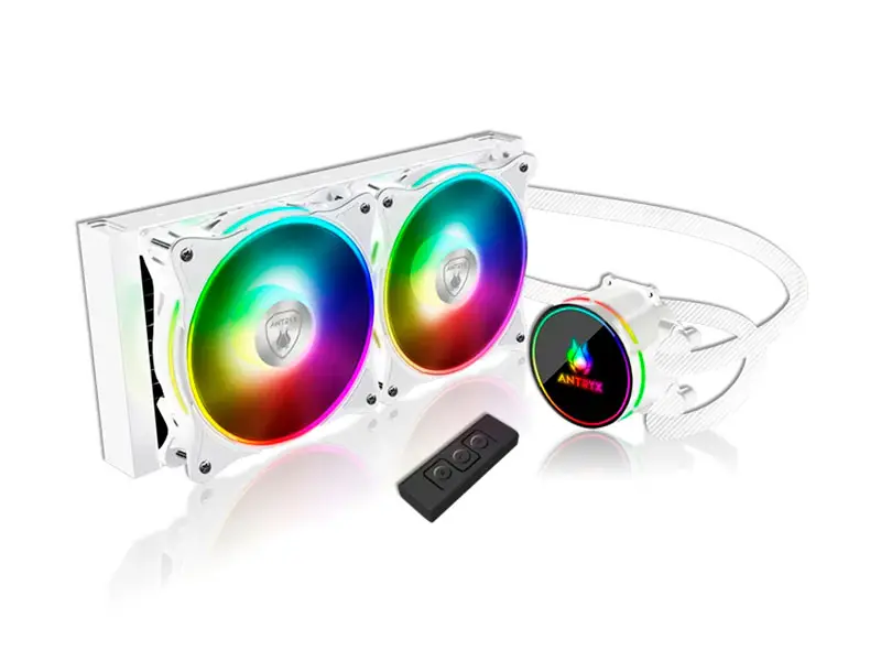 Cooler CPU Antryx Triton EVO 240 ARGB Enfriamiento liquido White (AWC-TE240W)