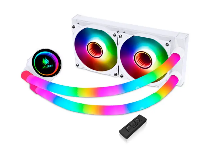 Cooler CPU Antryx Triton Infinity 240 ARGB Enfriamiento liquido White (AWC-TI240W) - Imagen 2