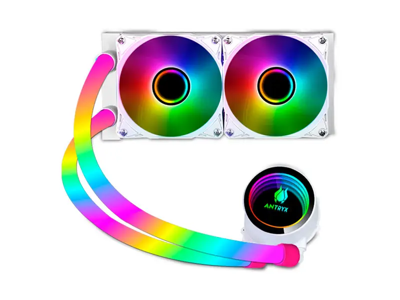 Cooler CPU Antryx Triton Infinity 240 ARGB Enfriamiento liquido White (AWC-TI240W)