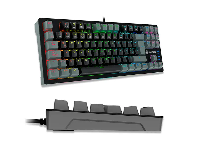 Teclado Gaming Antryx Mecanico TKL MK840L Black & Gray , Red Switch - Imagen 3