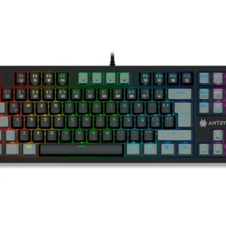 Teclado Gaming Antryx Mecanico TKL MK840L Black & Gray , Red Switch