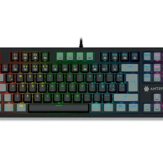 Teclado Gaming Antryx Mecanico TKL MK840L Black & Gray , Blue Switch