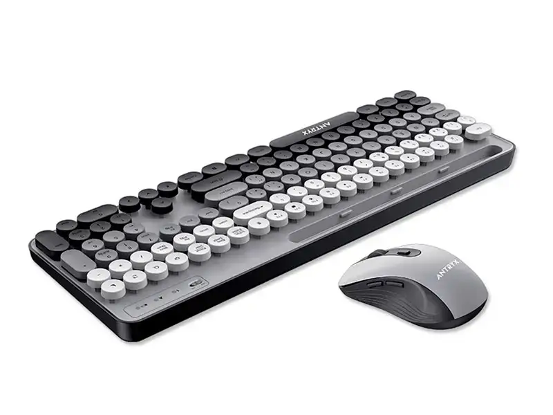 Teclado + Mouse Antryx WS-970 Gray Holder Slot - Imagen 2