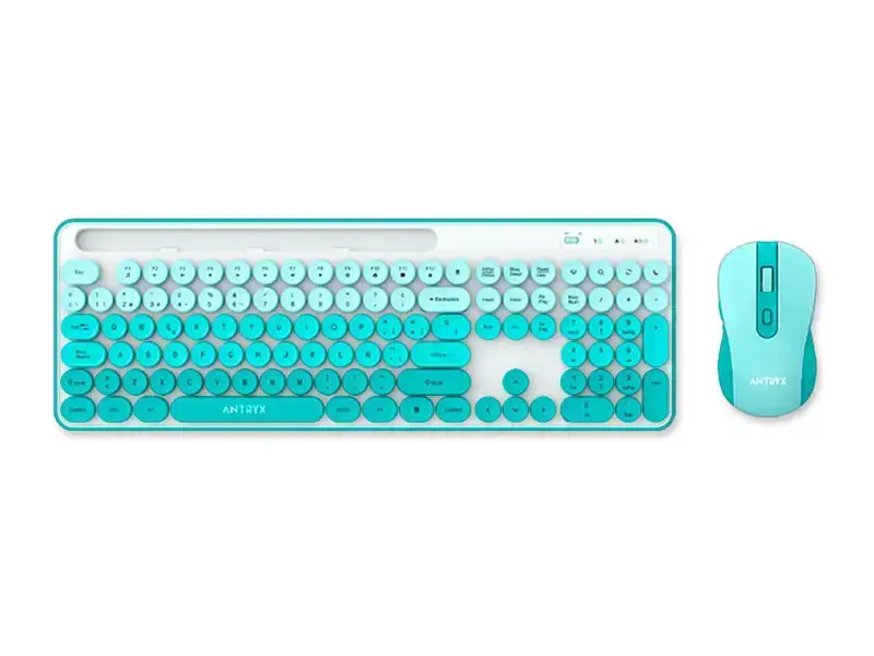 Teclado + Mouse Antryx WS-970 Green Holder Slot