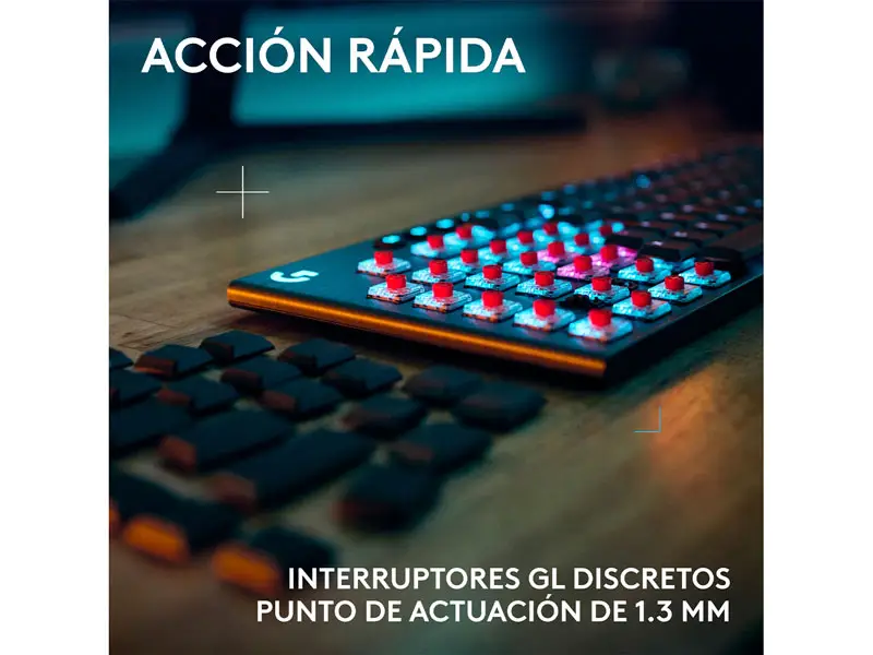 Teclados Gaming Logitech G G915 X Lightspeed BT/RGB Mechanical Black - Imagen 3
