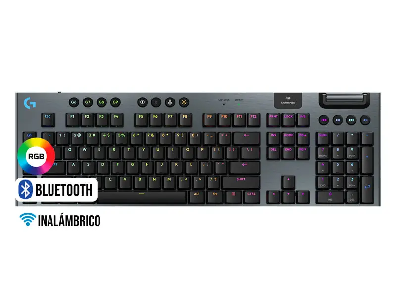 Teclados Gaming Logitech G G915 X Lightspeed BT/RGB Mechanical Black