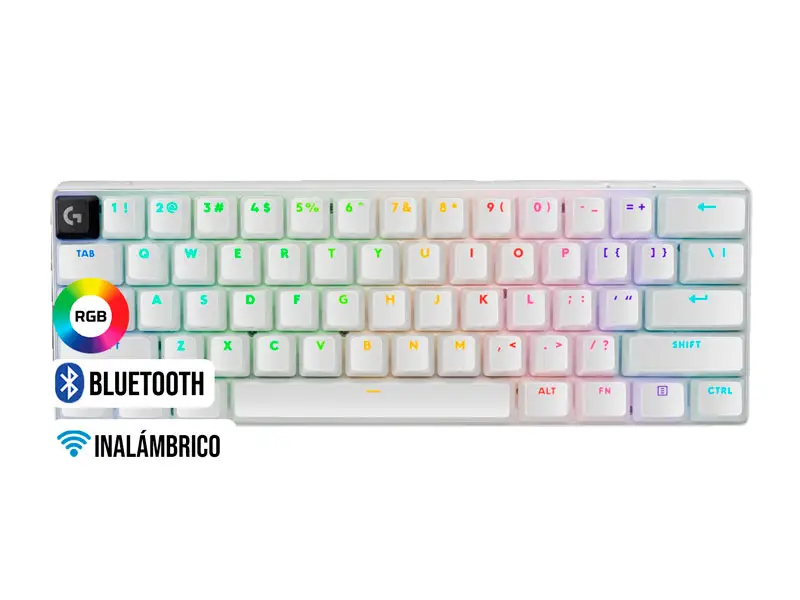 Teclados Gaming Logitech G PRO X60 Lightsspeed Bluetooth White