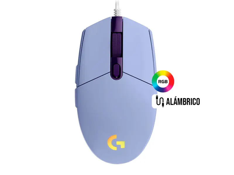 Mouse Gaming Logitech G G203 Lightsync Lilac