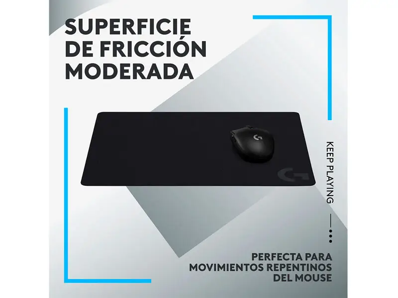 Mouse Pad Gaming Logitech G G240 Cloth Medium 340x280x1 mm Black - Imagen 3