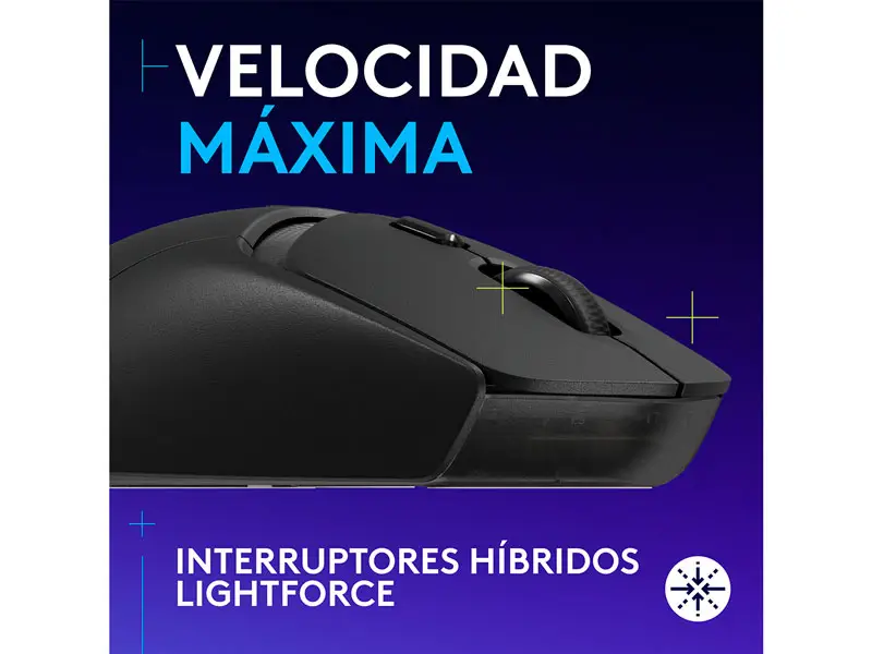 Mouse Gaming Logitech G G309 Lightspeed Wireless BT Black - Imagen 2