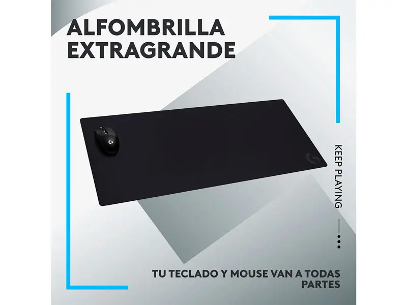 Mouse Pad Gaming Logitech G G840 XL 400x900x3 mm Black - Imagen 2