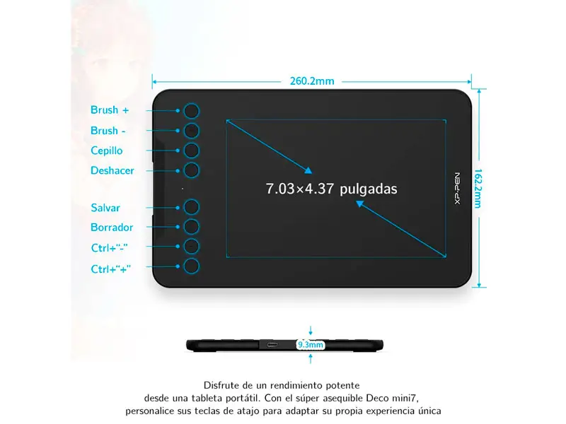 Tableta Grafica XP-Pen Deco mini7 Gen2 - Imagen 3