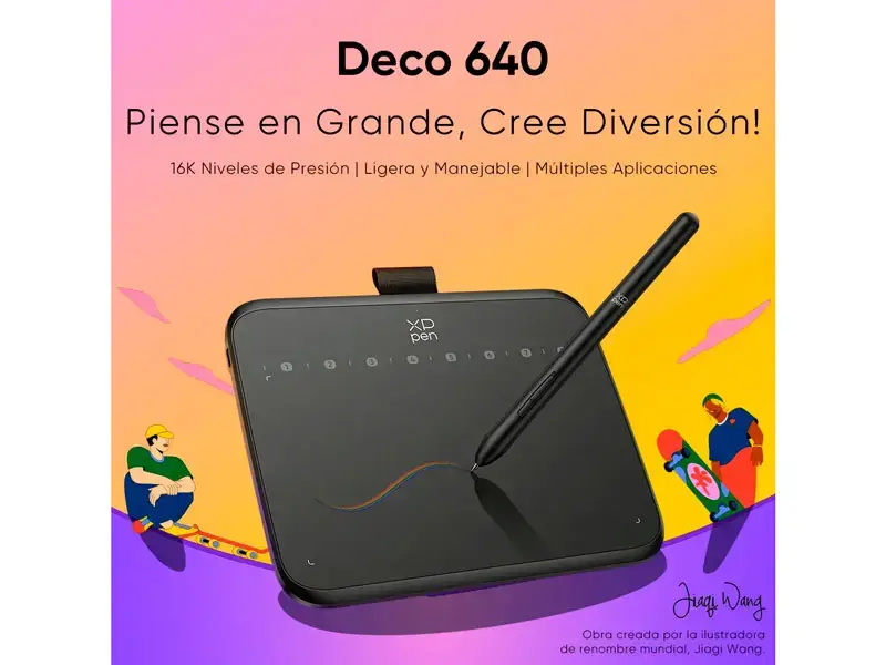 Tableta Grafica XP-Pen Deco 640 IT640 Black - Imagen 2