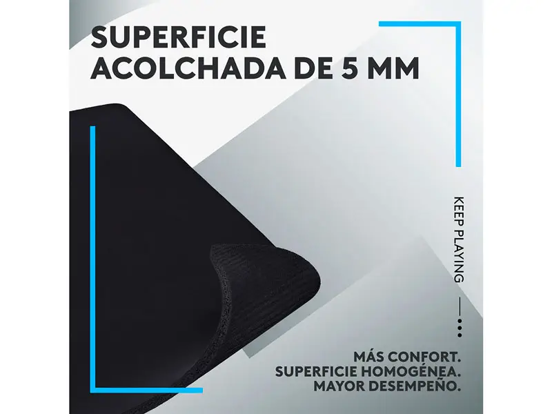 Mouse Pad Gaming Logitech G G740 Cloth Large 400x460x5 mm Black - Imagen 3